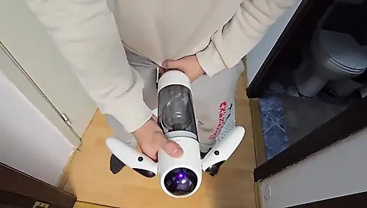 Pucking My Dick Masturbator While Watching in Secret My Stepsister Fingering Her Pussy