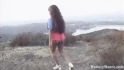 Huge facial on pretty black face vintage 90s ebony