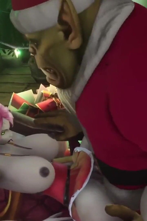 Sexy Demon Girl Rides Orc Santa's Dick : Warcraft Parody