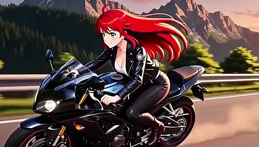 Si rambut merah bersenang-senang