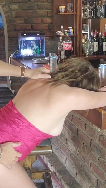 Thrilling moment from "The nieghbours wife seduced me with her short dress without panties"