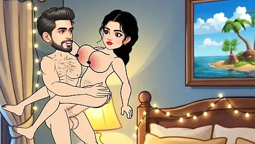 The story of Rupa Bhabhi and Gopal's bedroom sex story. Hindi Cartoon Story