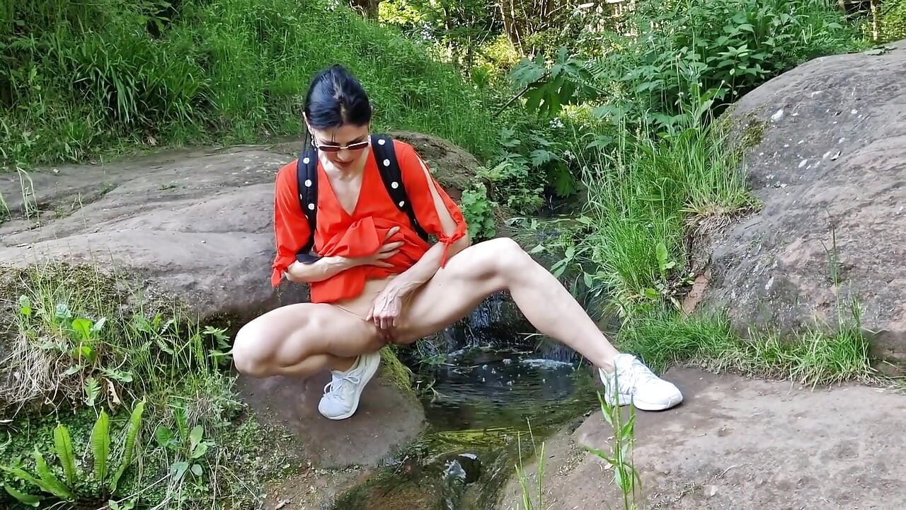 Outdoors Naked and Pissing in Public Compilation