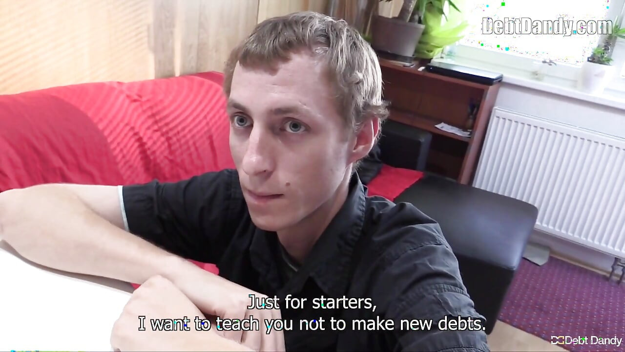 Slim Debt Dandy Scores a Deep Throat Blowjob & Bareback Anal Sex Fix for Cash