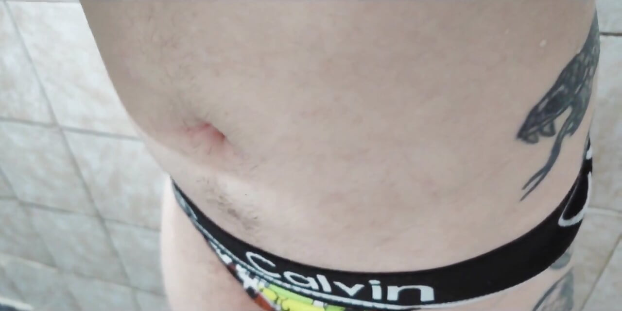 I Caress, Squeeze and Inflate My Hairy Belly