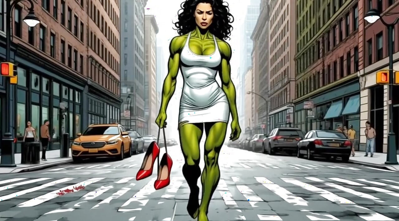 Slutty She-hulk Nudity. Cartoon