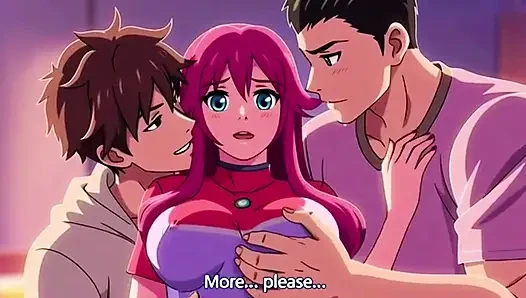Step brother catches step sister fucking with boyfriend and joins them Threesome