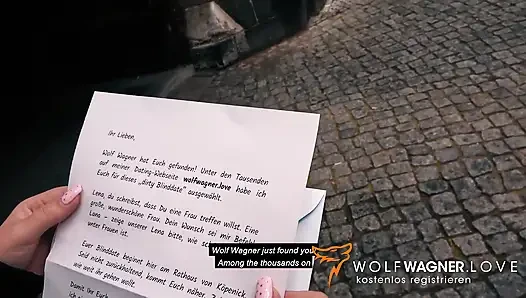Lezbo Lena ve Lana yaramaz kör randevuya çıkıyor! Wolf Wagner