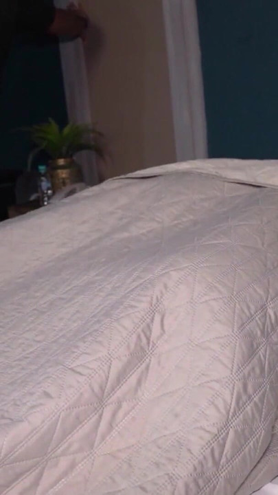 Hotel Bed - Stepsiblings Have Sex Without Their Stepfather Noticing | Clip 3