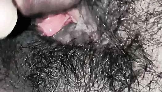 Bihar mommy likes to fuck Dirty Pooja's big black cock and take her throat deep