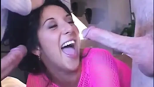 Long Legged Mexican Gets Fucked From Behind While Sucking a Long Hard Cock