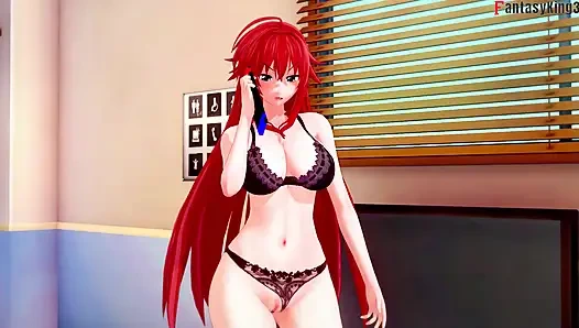 Риас Гремори уезжает, так что Акено делает мне сиськами - NITR серия