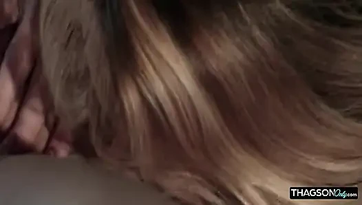 Busty Blonde Babe Fingers Dripping Pussy to Shaking Orgasm