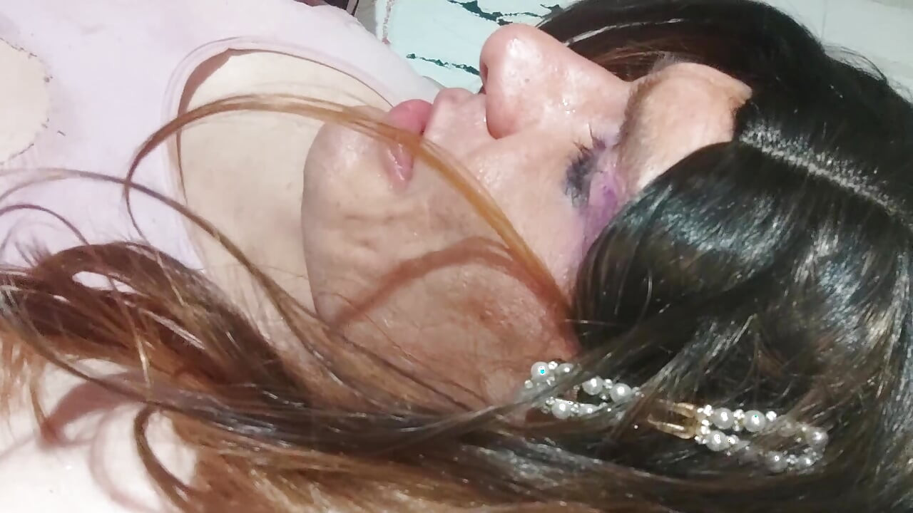 Sissy whore Denise Humain brutally woken up & fucked directly in the mouth - Facefuck & Throat Training with dildo (Trans BDSM)