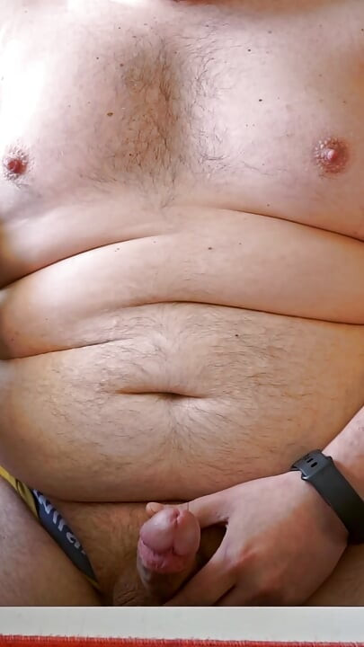 Fat Hairy Chub Masturbating Out Publicly On Cam