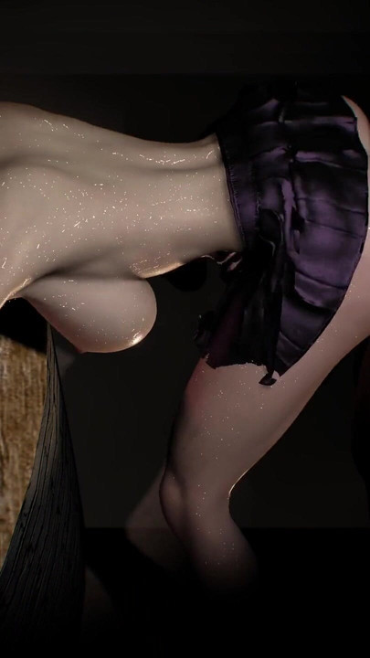 A naked girl is dancing with her huge tits and buttocks | Clip 1