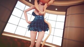 MMD R-18, anime, filles dansant, clip sexy 362