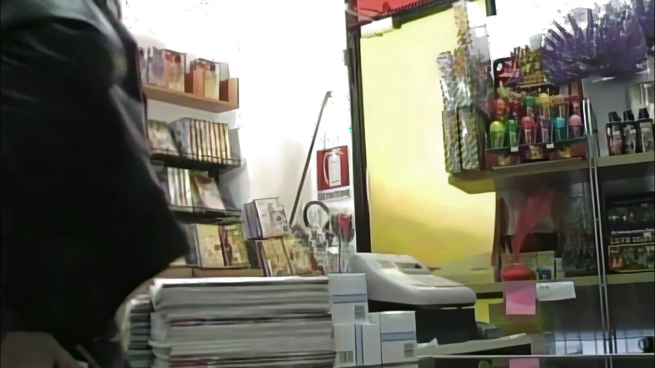 He Fucks the Saleswoman in the Sex Shop While Buying a Porn Dvd