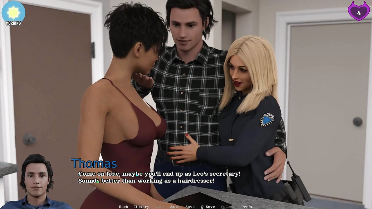 Hard Days: Wife Cheats Her Husband with Hot Blonde Cop While They Are All in the House - Episode 14
