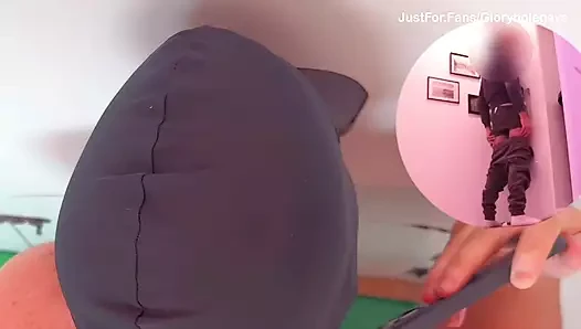 Cazzo etero al gloryhole - lingua fino a quando non viene