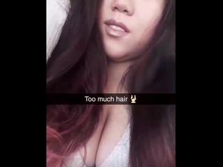 Quick vid of Asian with nice tits non nude