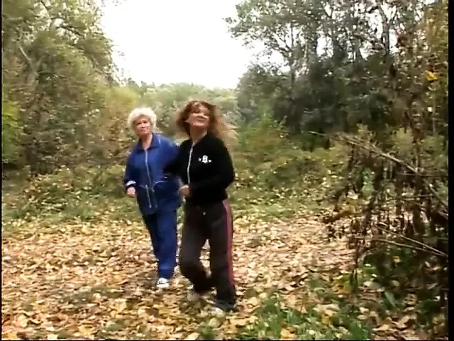 Slutty look grannies love to get experiment in the field