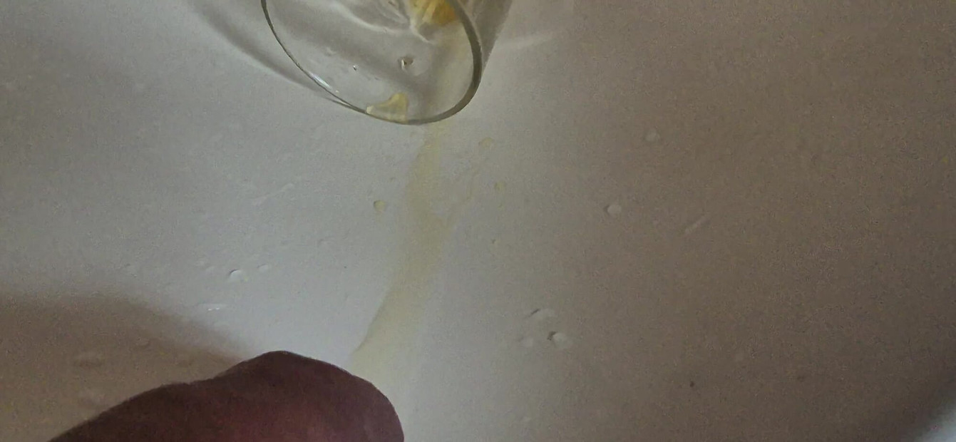 Little pee in the sink