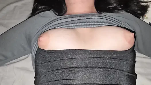 18 year old club girl did not expect to have an orgasm this night.