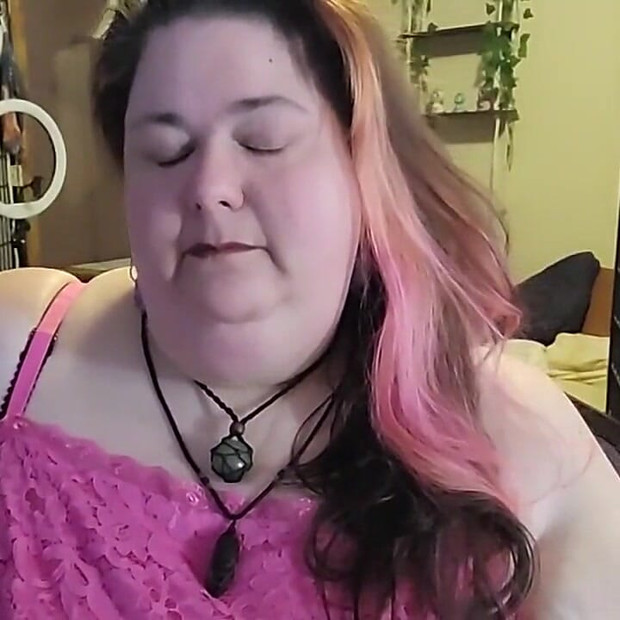 SSBBW Smoking While Playing with My Neck and Massive Arms
