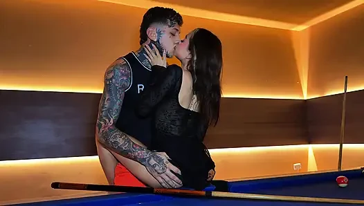 I competed in a game of pool with a FOREIGN STRANGER the prize a fuck ending with a cumshot inside!