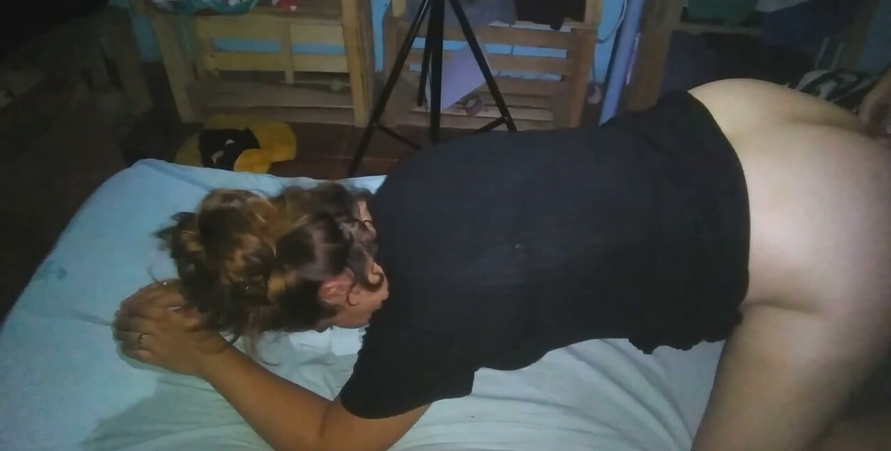 He Sucks Me off and We Fuck a Blonde in a Black Dress at Night