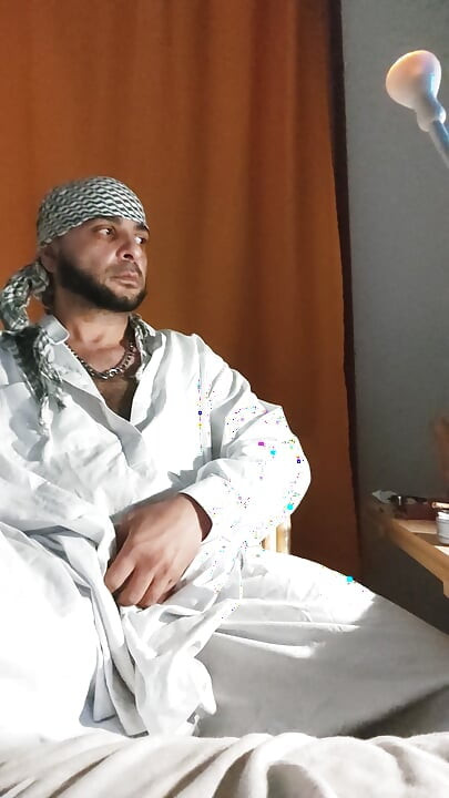 Dirtyjunkbro Dressed in Afghan Clothes, Cover Socks Piss in and Piss Drink