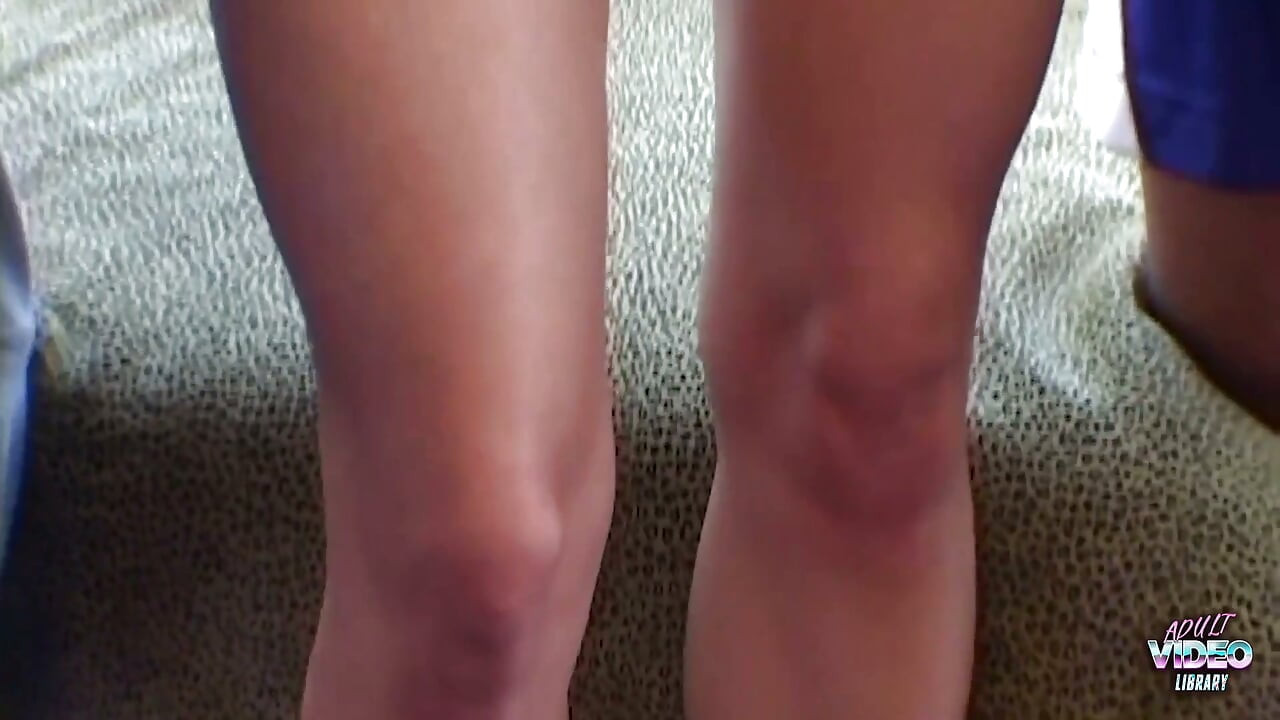 One of the Threesome Guys Released a Cumshot on Her High Heels She Licked Clean
