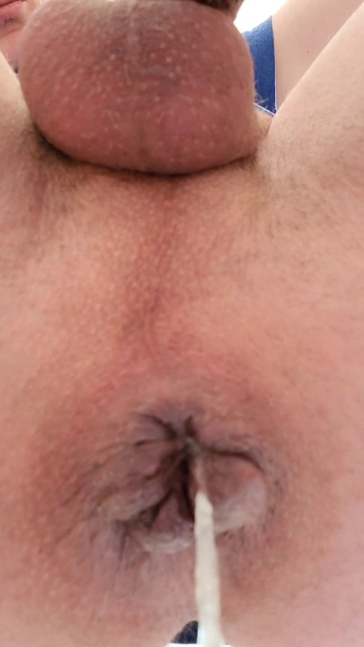 Unforgettable moment from "Dripping your cum from my ass. Loose hole pounded. Long dildo pleasure. Farting cum bubbles"
