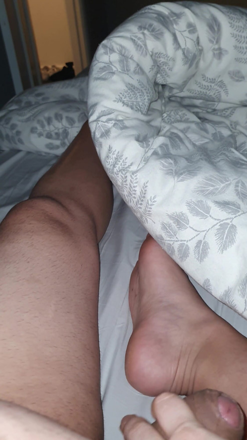 Step son cock gets hard when step mom hand slip and handjob his cock | Clip 2