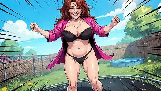 Melompat di Trampoline