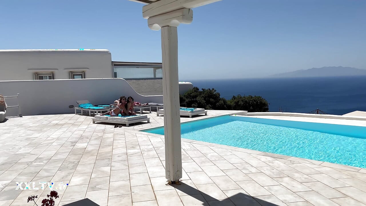 Wild orgy in a villa in Mykonos