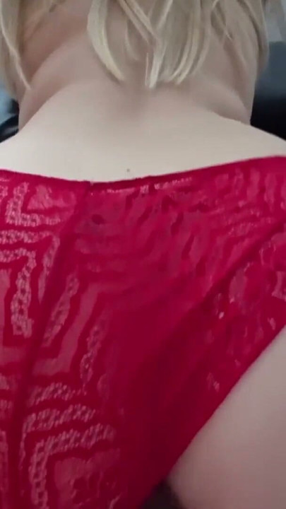 Sex in stockings and through red panties | Clip 1
