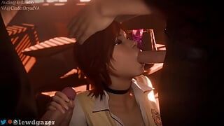 Final fantasy Tifa&aerith en grote pik (animatie met geluid) 3D Hentai porno sfm compilatie