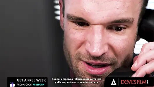 DEVILS FILM - die wunderschöne april olsen wird im büro in den arsch geritten