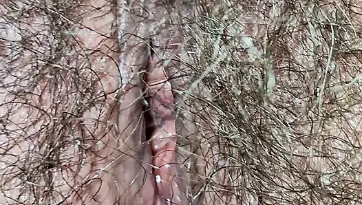 New toy , hairy pussy