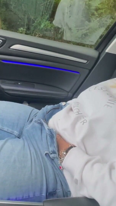 Outdoor masturbation satisfyer horny wet dirty shaking twitching moaning from the sight of Clyde's going crazy and his cock gets hard | Clip 1
