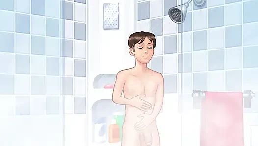 Stepson shower with MILF Stepmom Debbie and had kinky session (Summertime Saga)