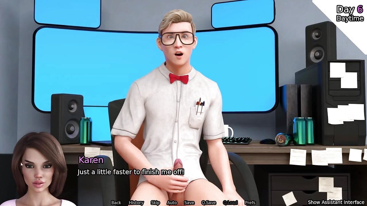 Maćeha dobiva kurac - Seksbot Futa Route #4 Igranje animirane porno igre