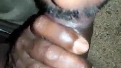 Tamil cum eating desi bearded young man