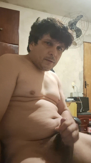 I smeared my breasts with my cum when jerking off