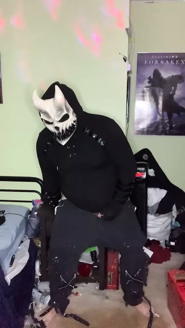 demon riding dick and pissing