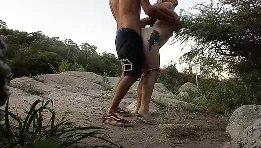 I have sex with a stranger in the river. ARGENTINA AMATEUR OUTDOOR