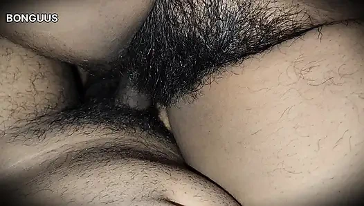 Desi Aunty sharing bed when Husband is not at home Hairy Pussy Fucking