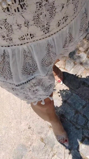 Joana LoveTs walking and masturbating outdoors